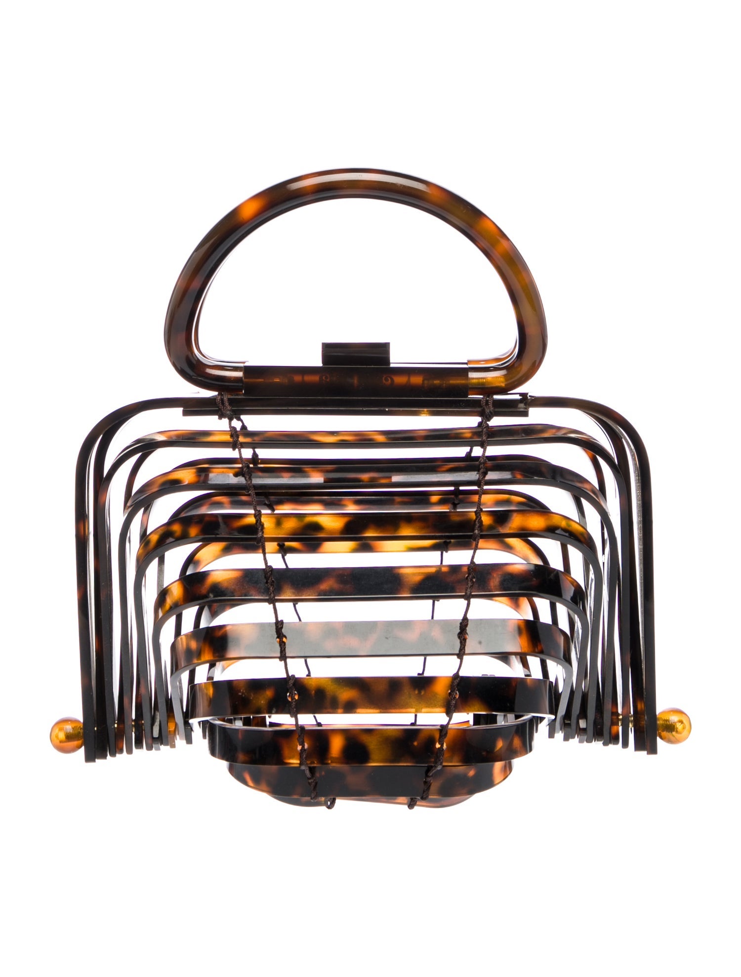 Cult Gaia Acrylic Top Handle Bag