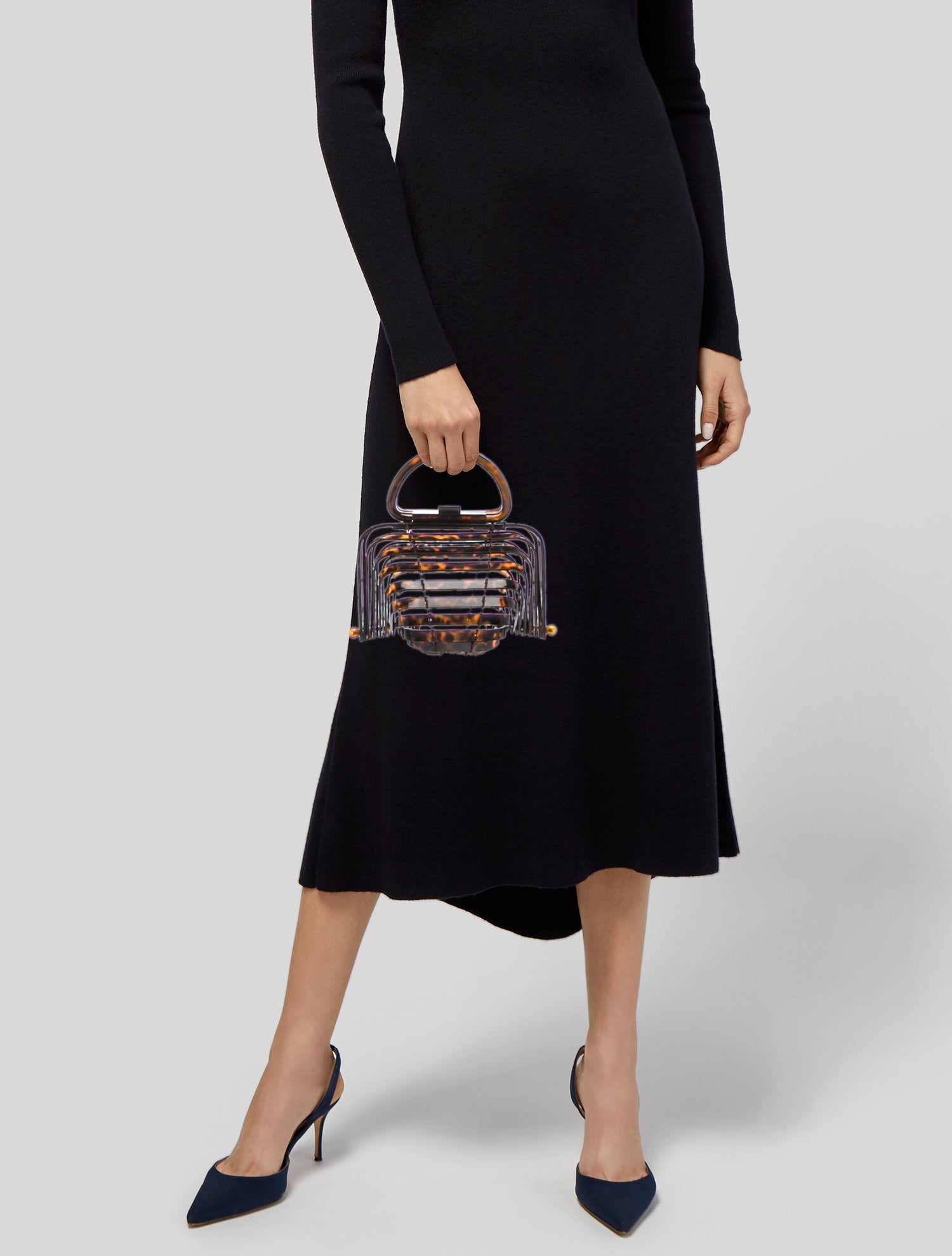 Cult Gaia Acrylic Top Handle Bag