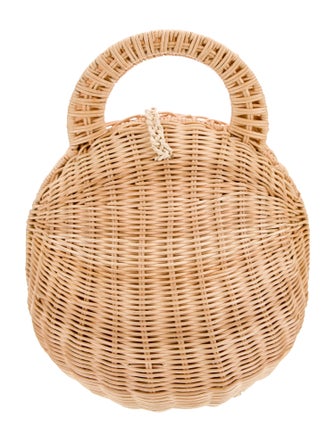 Cult Gaia Raffia Top Handle Bag
