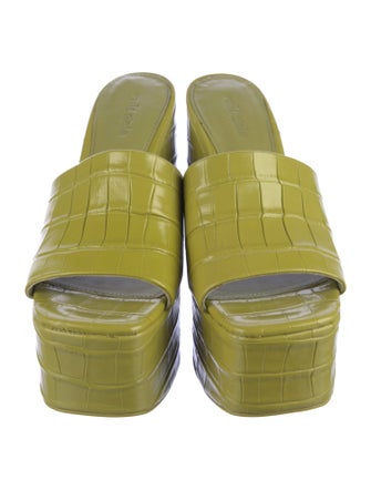 Cult Gaia Leather Slides