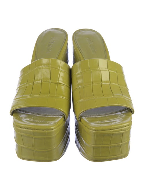 Cult Gaia Leather Slides