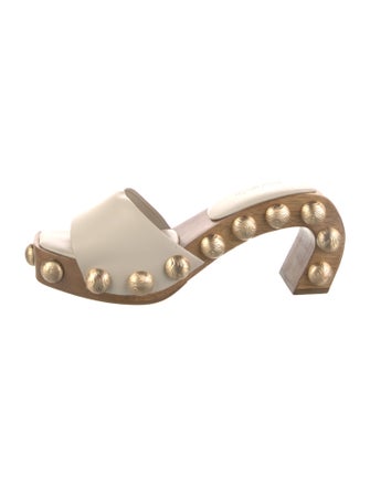 Cult Gaia Leather Slides