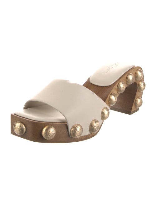 Cult Gaia Leather Slides