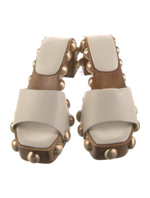 Cult Gaia Leather Slides