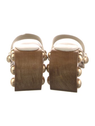 Cult Gaia Leather Slides