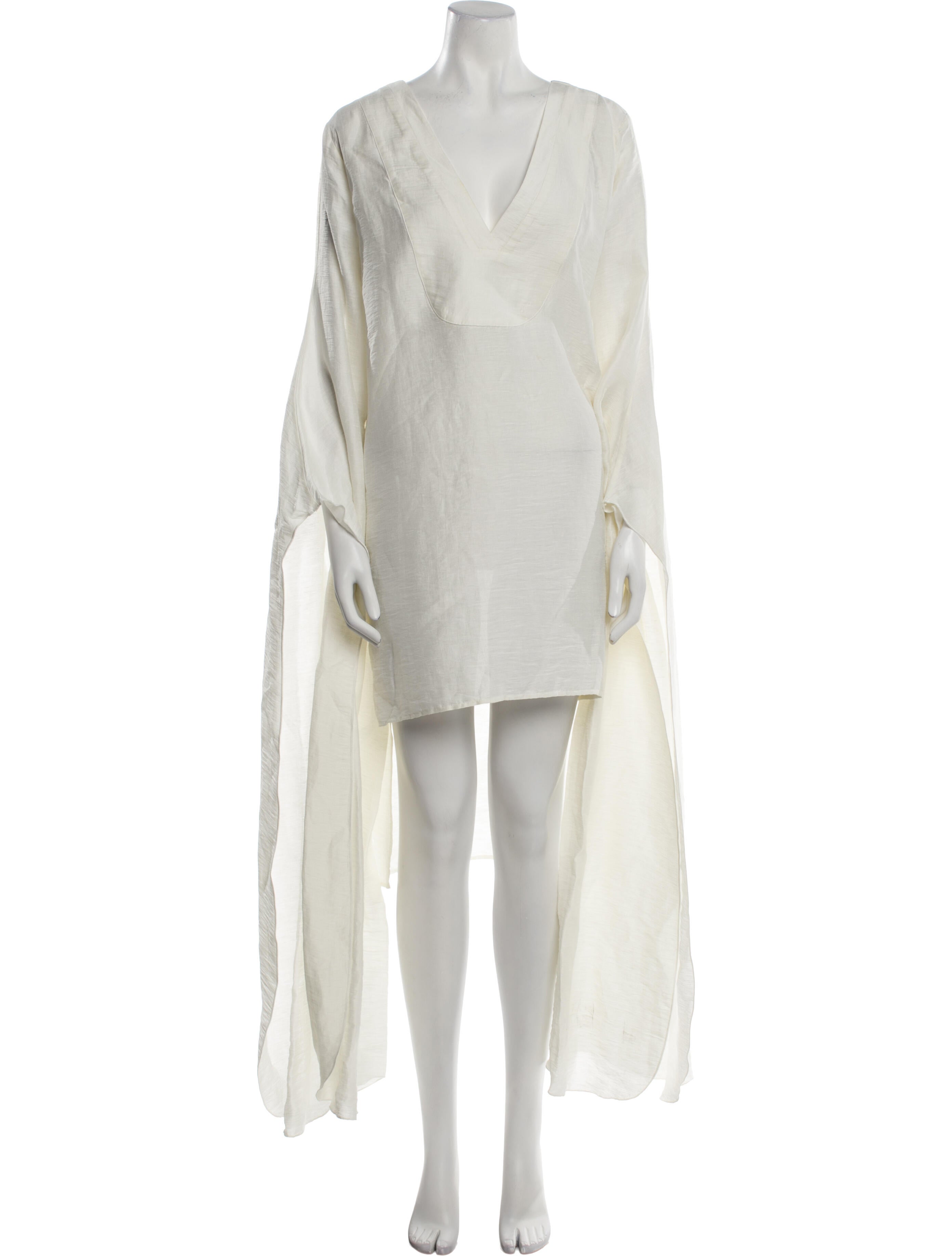 Cult Gaia Linen Midi Length Dress