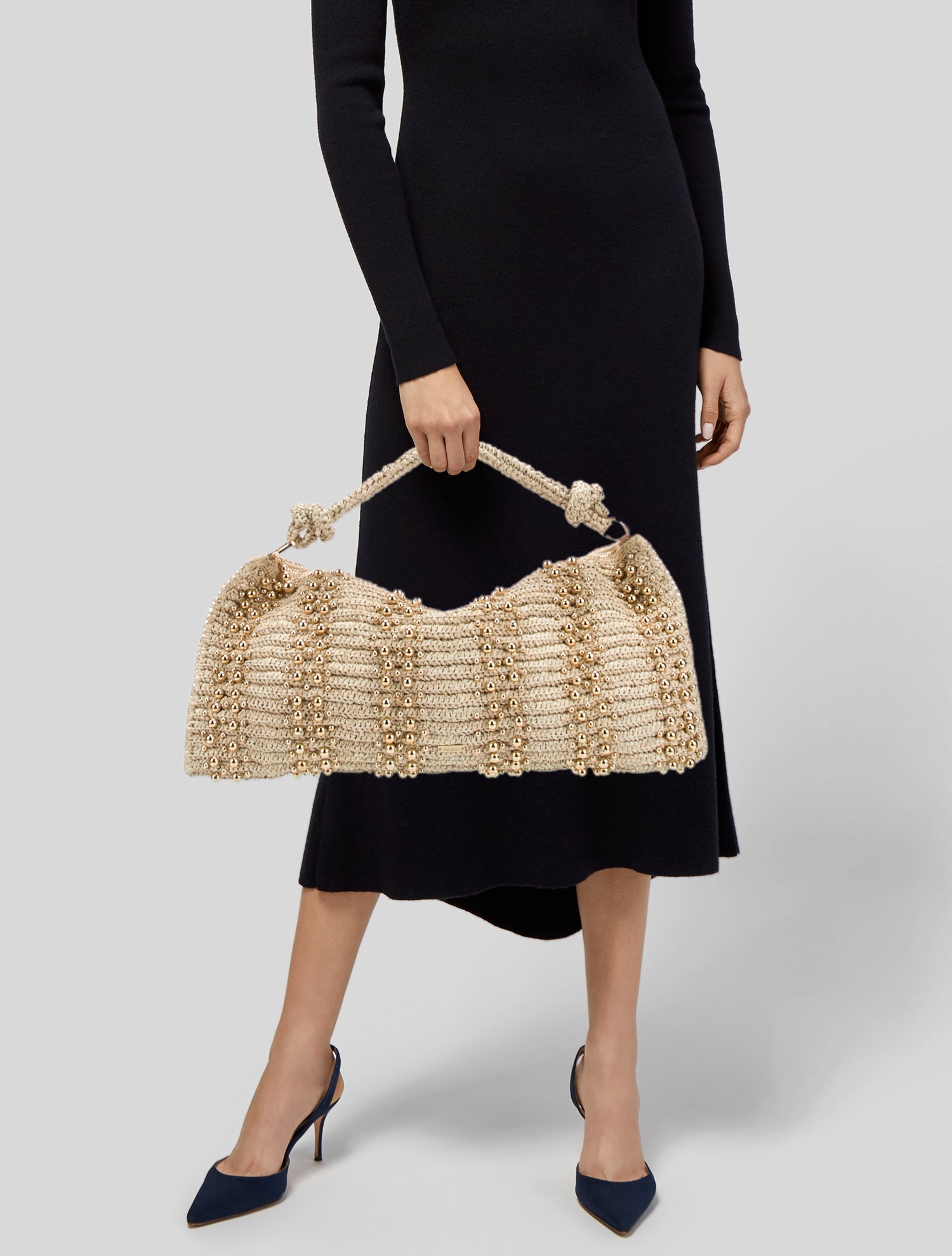 Cult Gaia Raffia Shoulder Bag