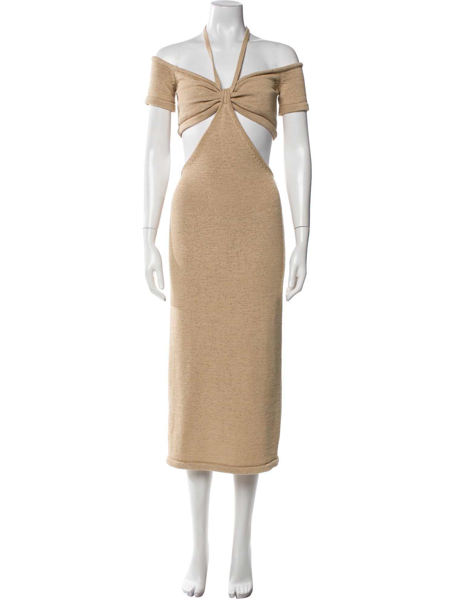 Cult Gaia V-Neck Long Dress