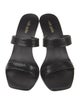 Cult Gaia Leather Chain-Link Accents Slides