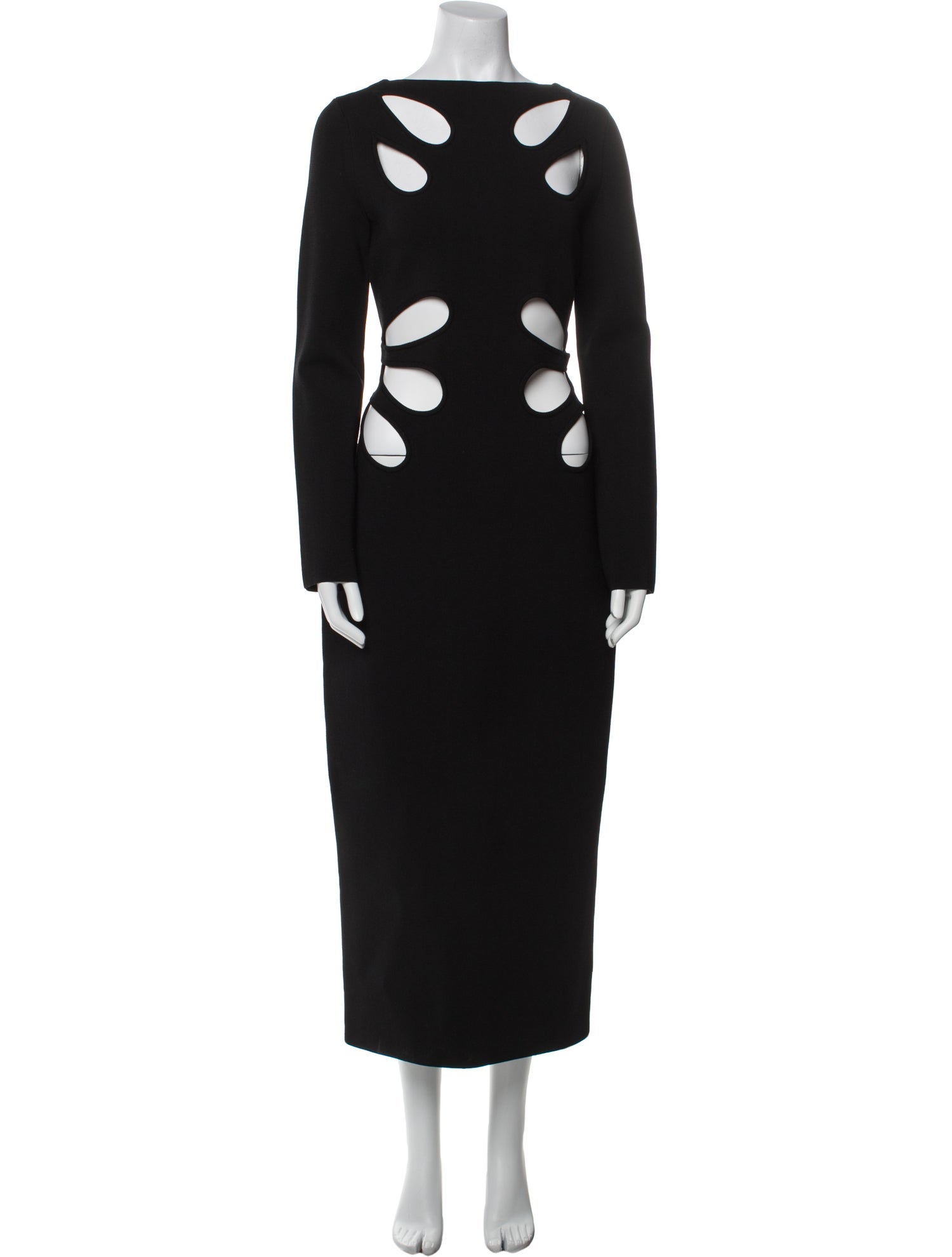 Cult Gaia Polka Dot Print Long Dress