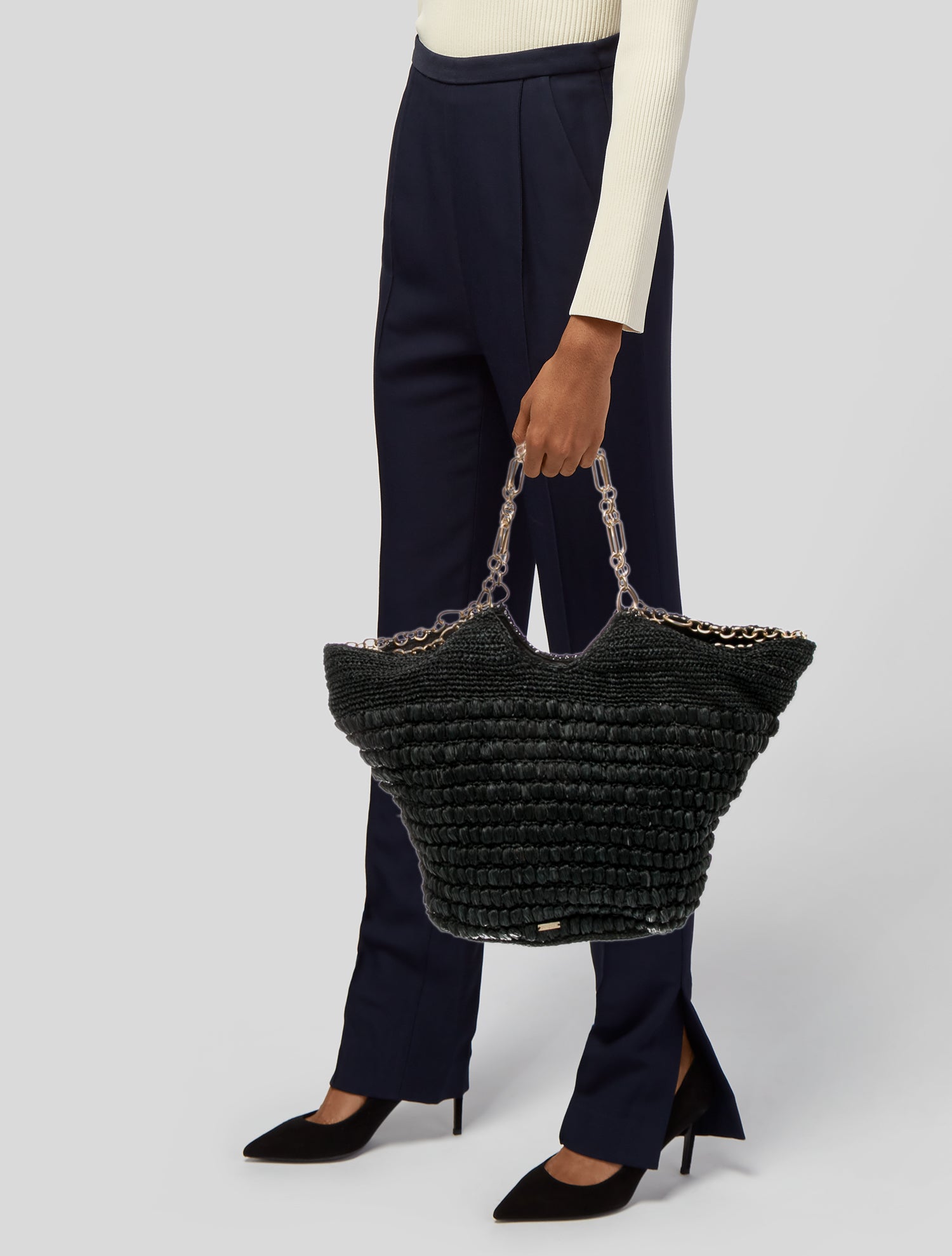 Cult Gaia Raffia Tote