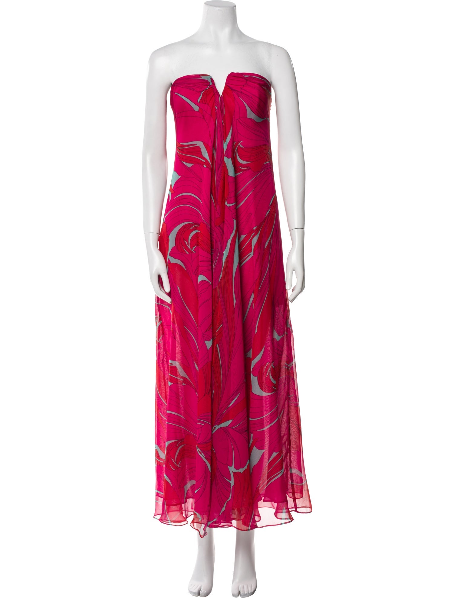 Cult Gaia Printed Long Dress