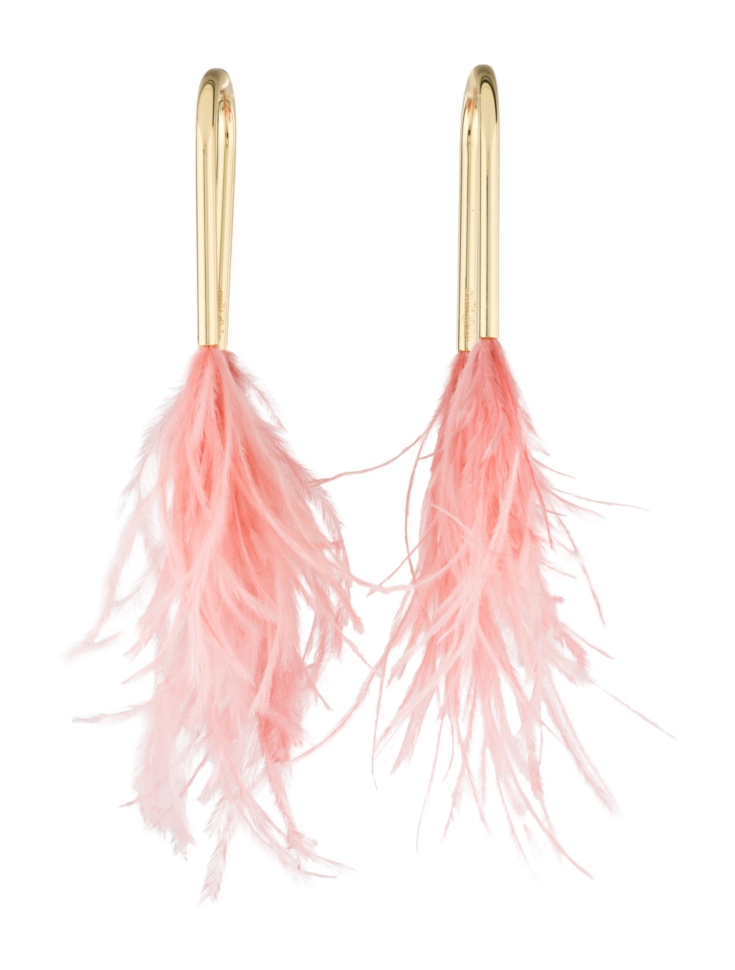 Cult Gaia Feather Meta Drop Earrings