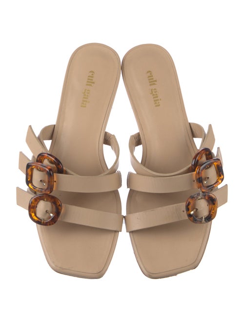 Cult Gaia Leather Slides