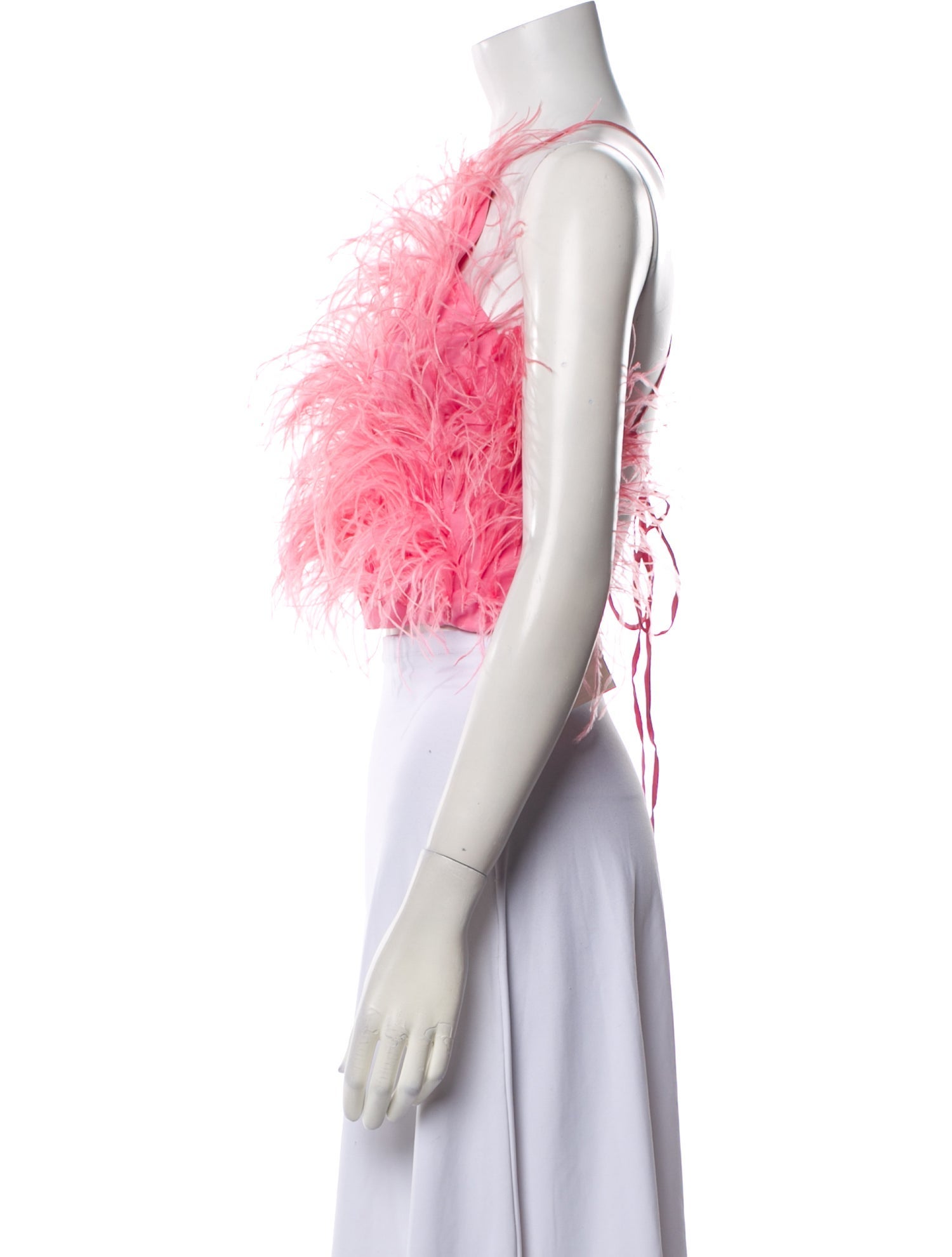 Cult Gaia Halterneck Sleeveless Crop Top