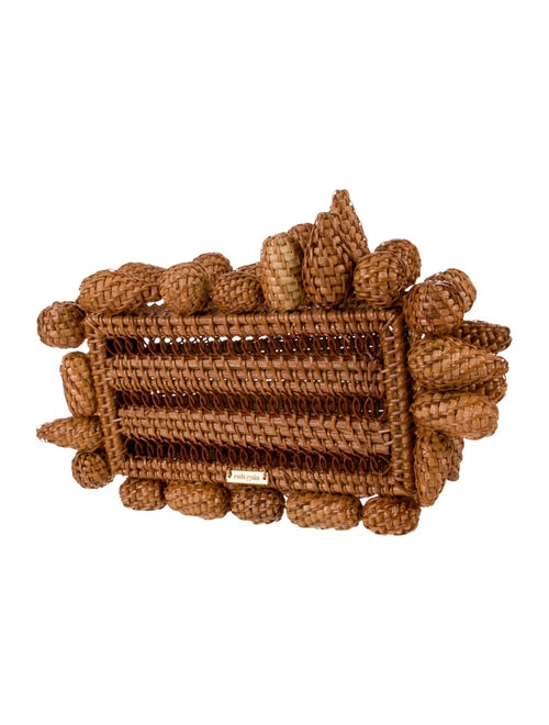 Cult Gaia Rattan Minaudière