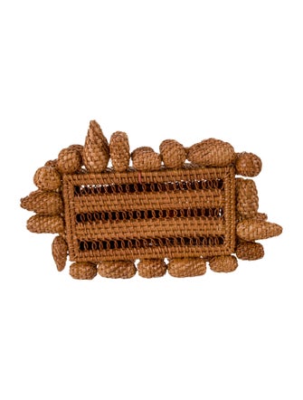 Cult Gaia Rattan Minaudière