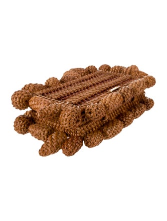 Cult Gaia Rattan Minaudière