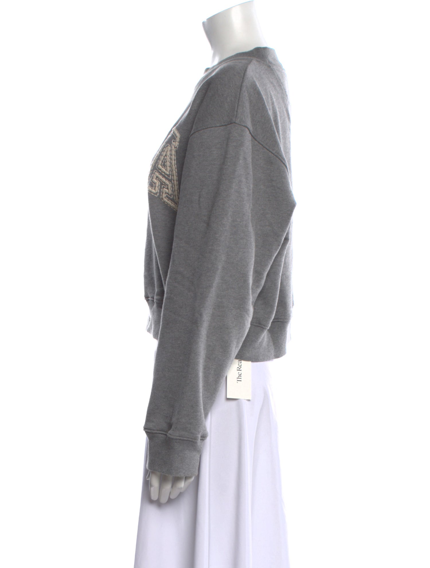 Cult Gaia Graphic Print Crew Neck Sweatshirt