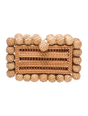 Cult Gaia Rattan Minaudière