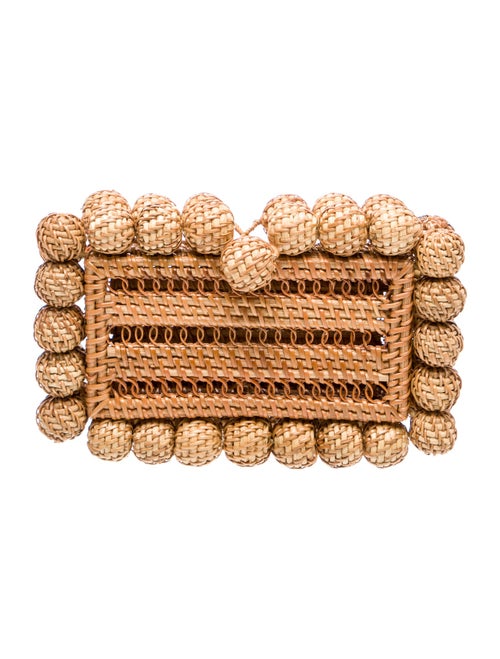 Cult Gaia Rattan Minaudière