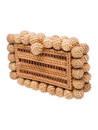 Cult Gaia Rattan Minaudière