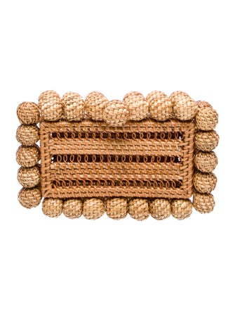 Cult Gaia Rattan Minaudière