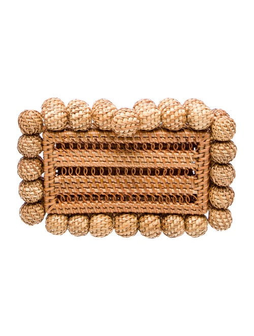 Cult Gaia Rattan Minaudière