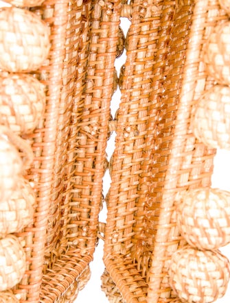 Cult Gaia Rattan Minaudière