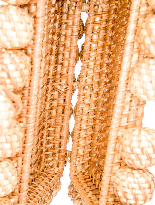 Cult Gaia Rattan Minaudière