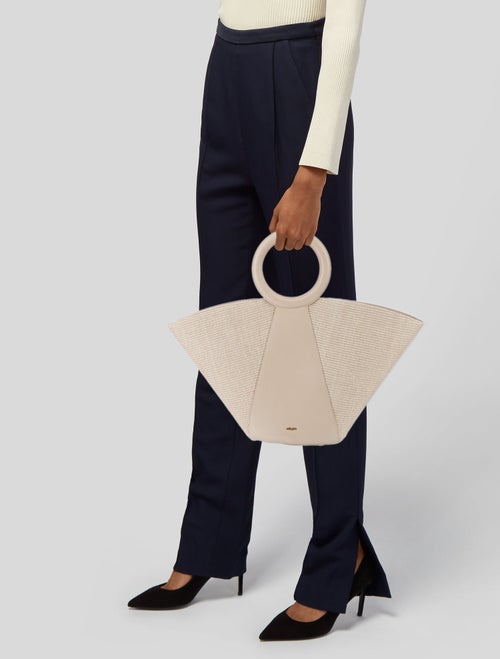 Cult Gaia Straw Top Handle Bag