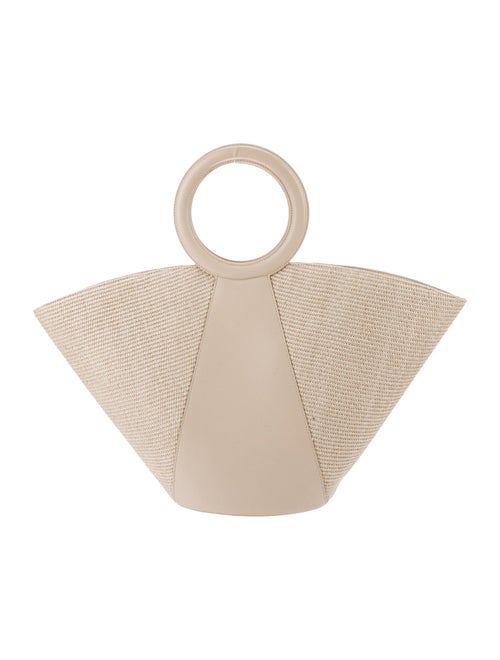 Cult Gaia Straw Top Handle Bag