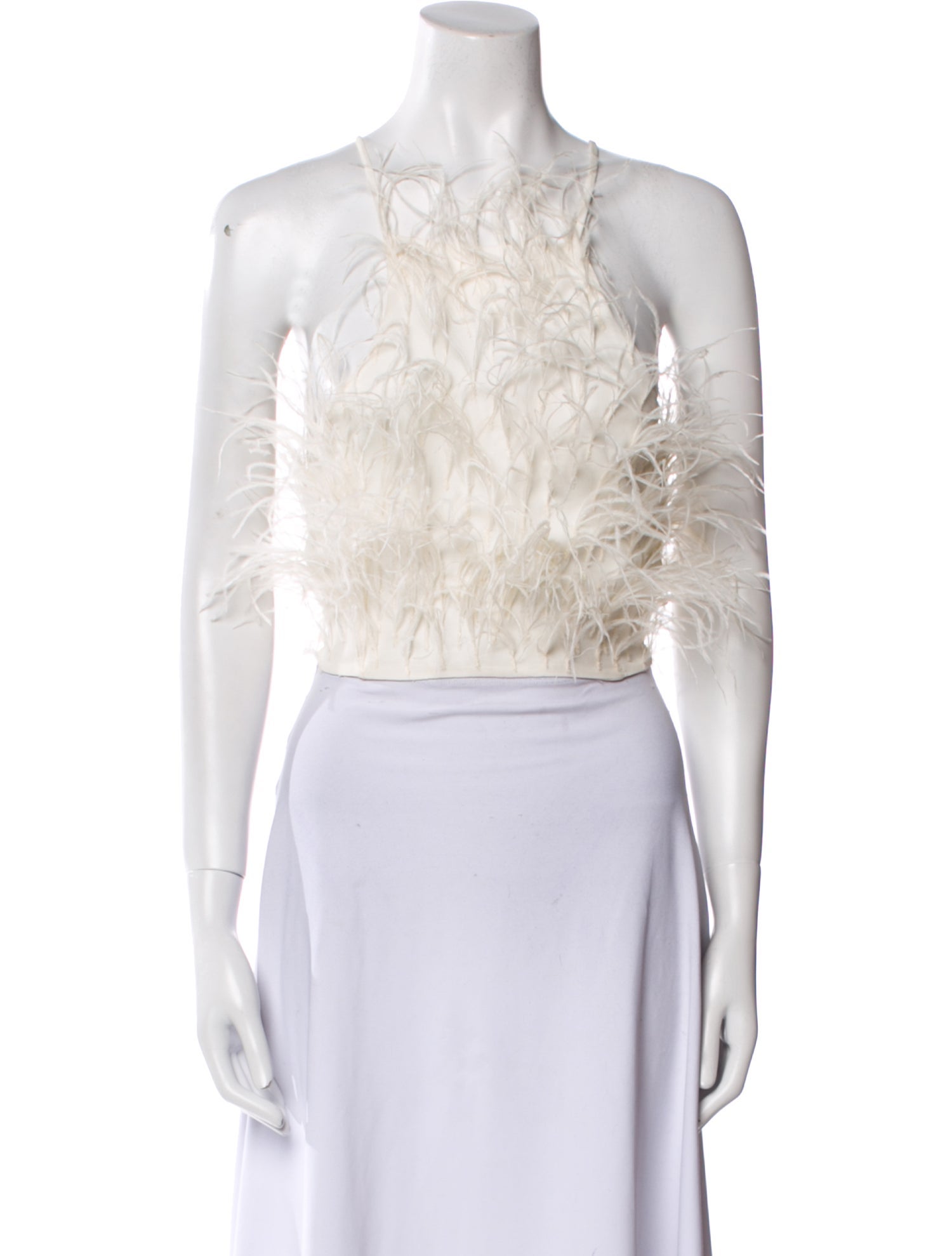 Cult Gaia Square Neckline Sleeveless Crop Top