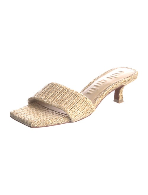 Cult Gaia Raffia Slides