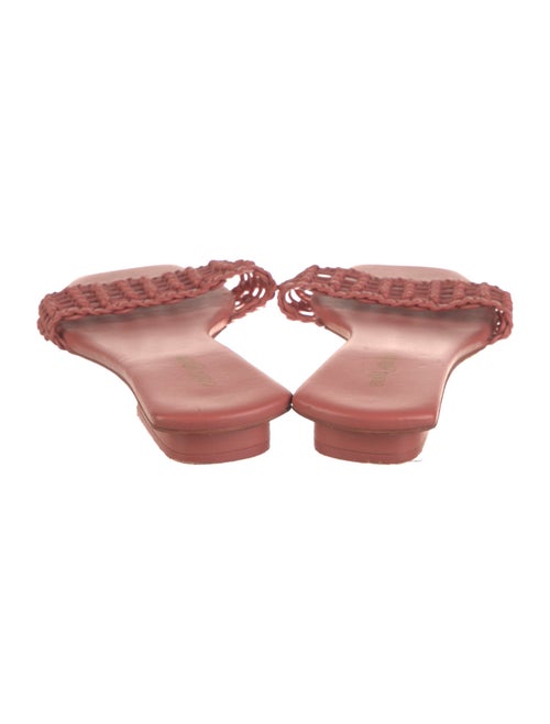 Cult Gaia Leather Braided Accents Slides