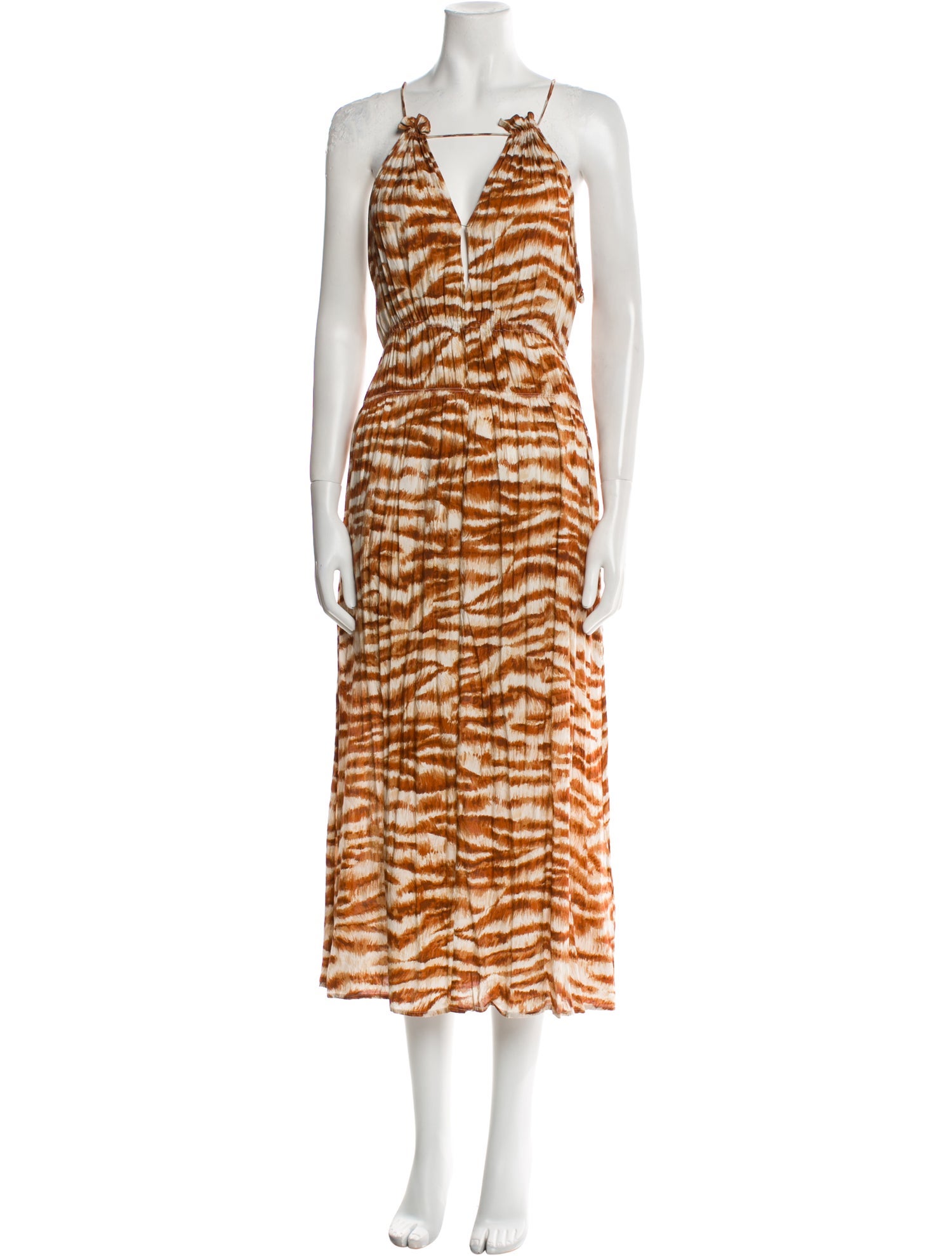 Cult Gaia Animal Print Long Dress