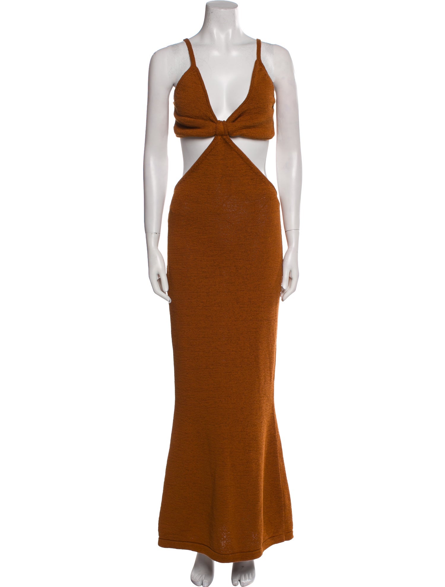 Cult Gaia V-Neck Long Dress