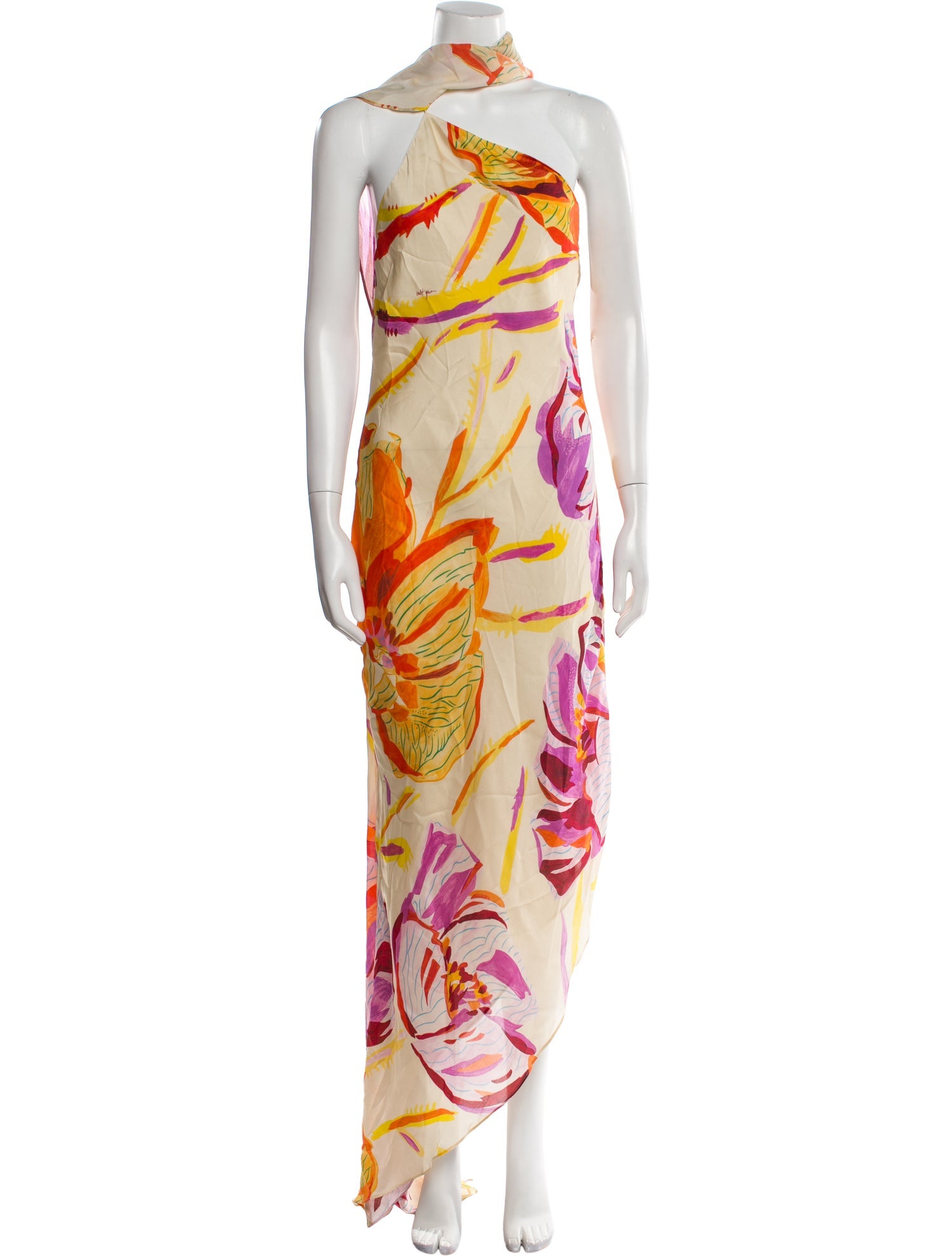 Cult Gaia Silk Long Dress