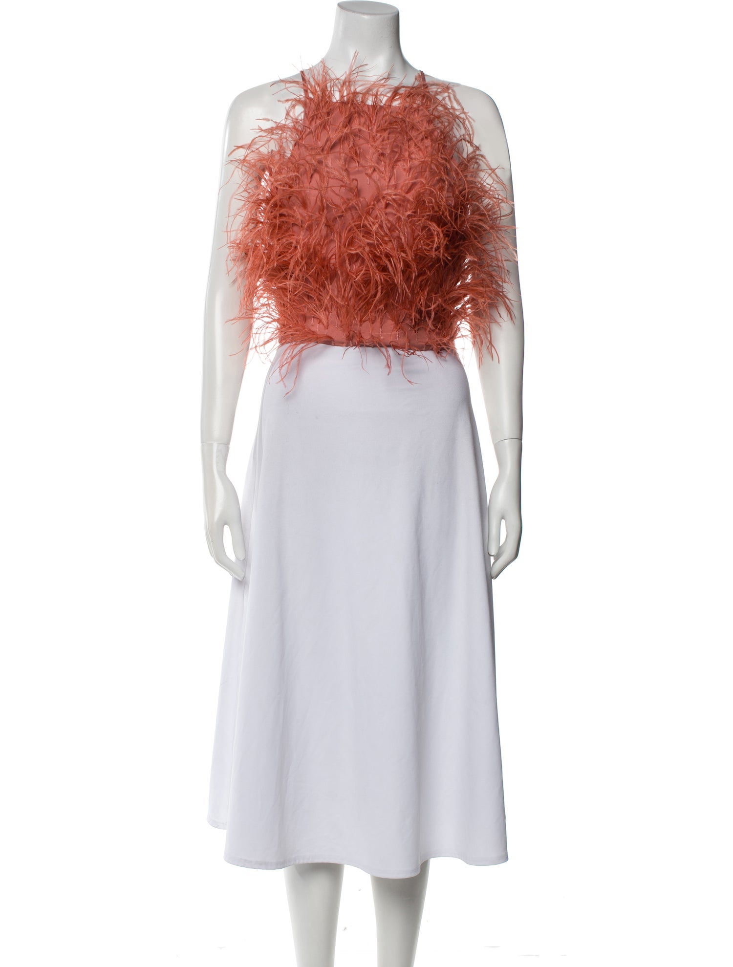 Cult Gaia Floral Print Square Neckline Crop Top