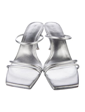 Cult Gaia Leather Slides