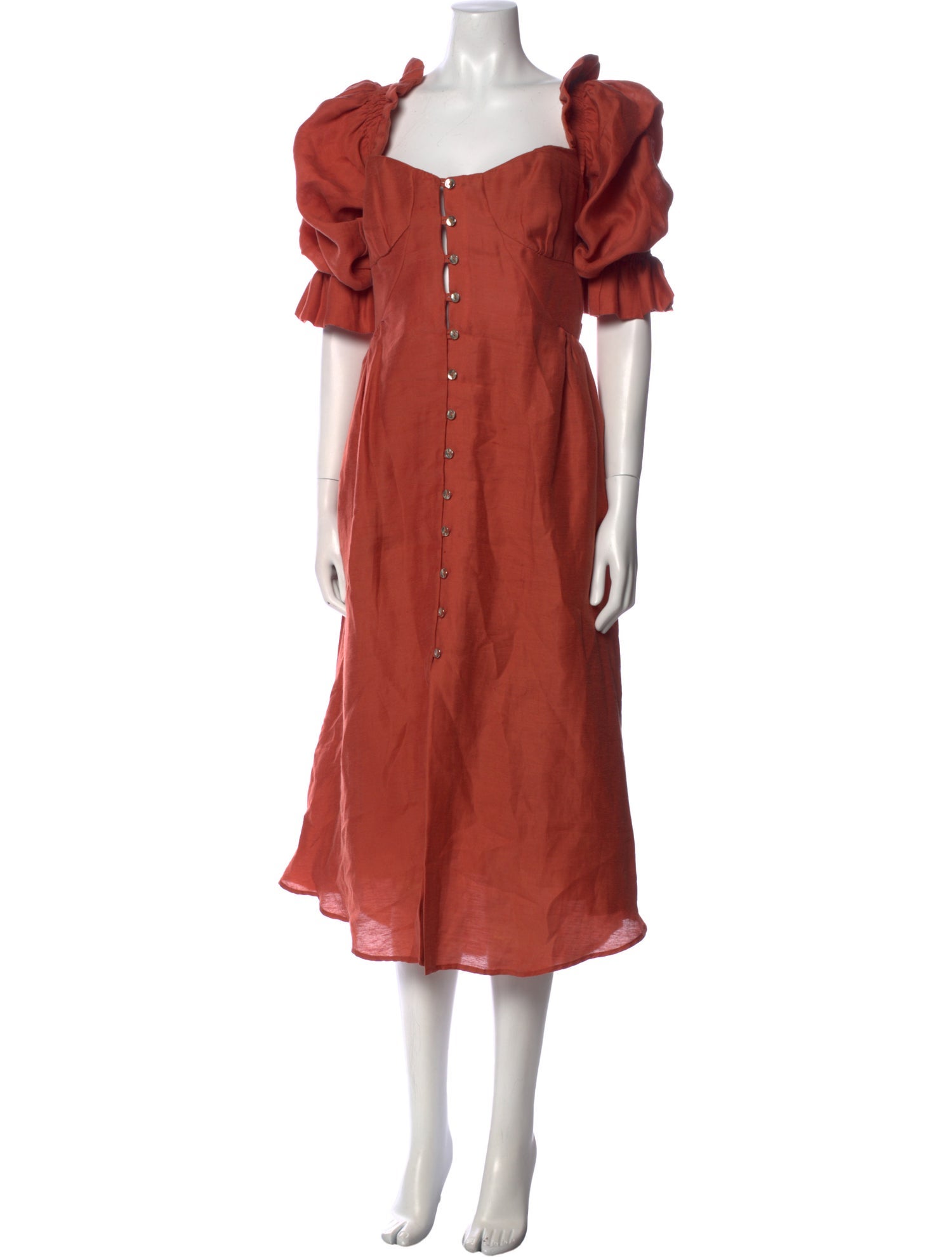 Cult Gaia Square Neckline Midi Length Dress