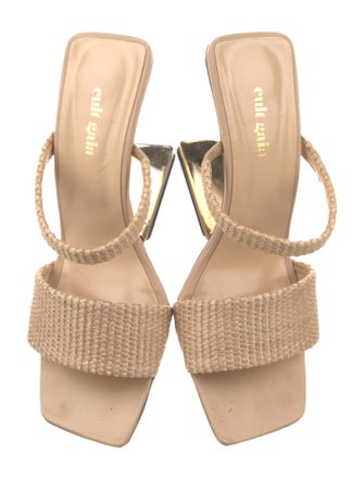 Cult Gaia Leather Slides