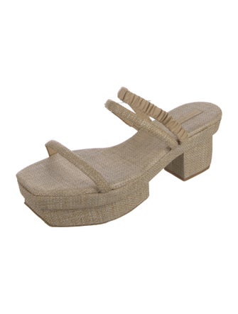 Cult Gaia Raffia Cutout Accent Espadrilles