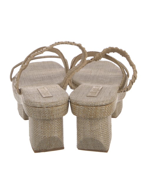Cult Gaia Raffia Cutout Accent Espadrilles