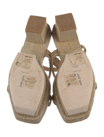 Cult Gaia Raffia Cutout Accent Espadrilles