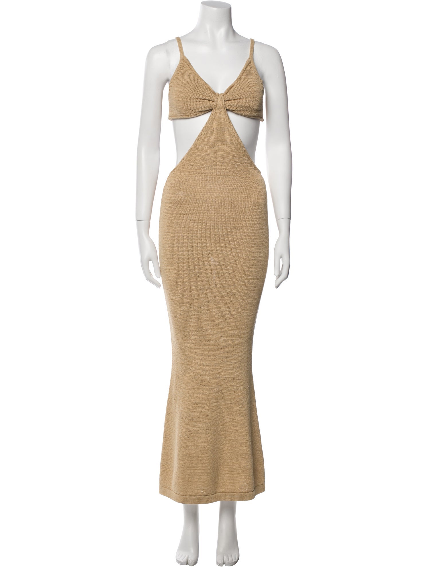 Cult Gaia V-Neck Long Dress