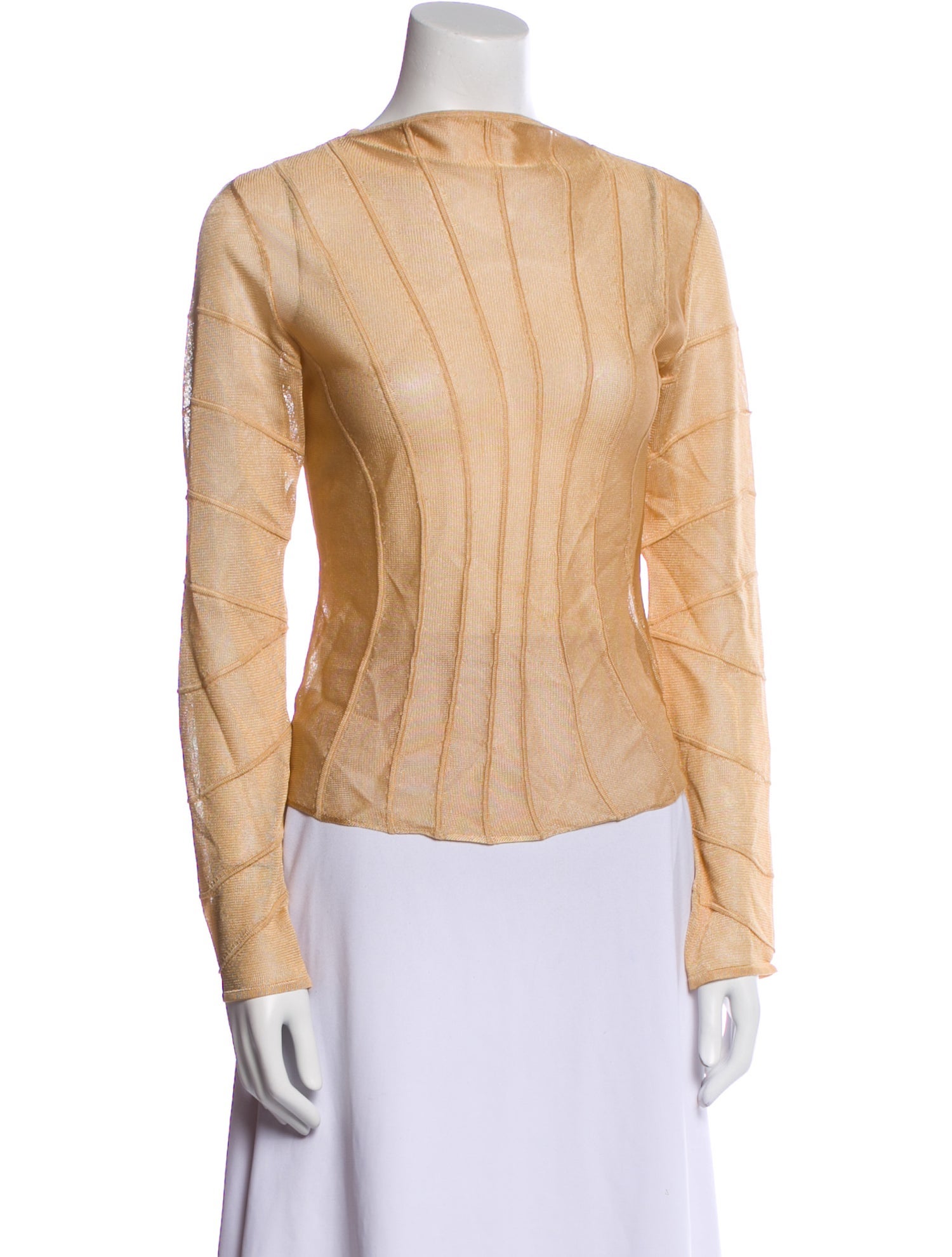 Cult Gaia Printed Bateau Neckline Top w/ Tags