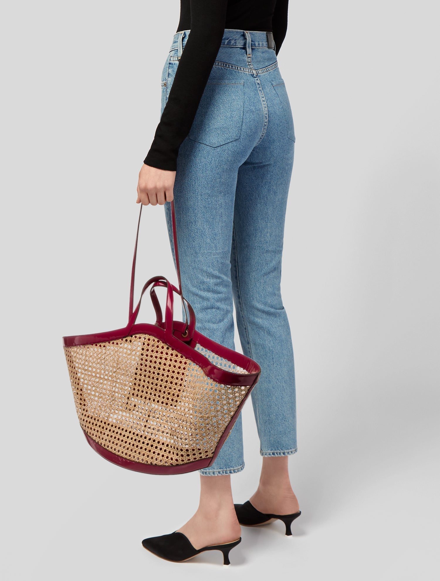 Cult Gaia Patent Leather Tote