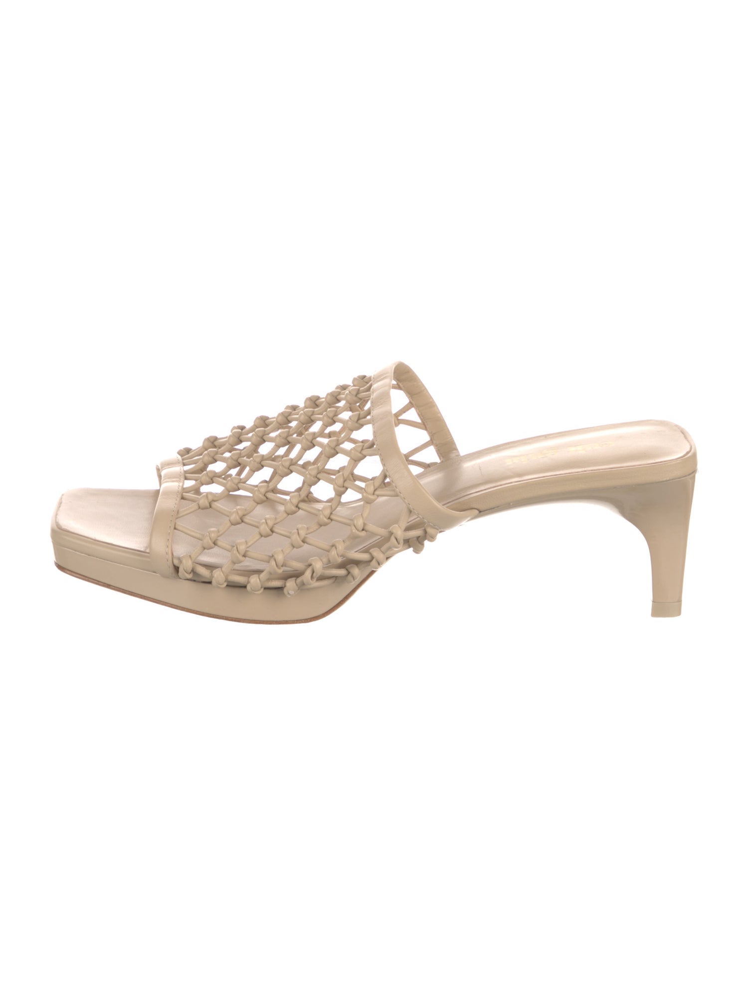 Cult Gaia Leather Slides