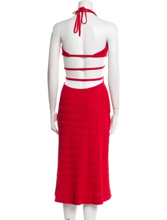 Cult Gaia Halterneck Midi Length Dress